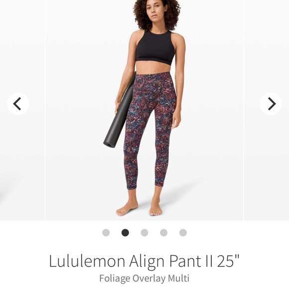 Lululemon Align Pant II 25" Foliage Overlay Multi - Picture 9 of 12